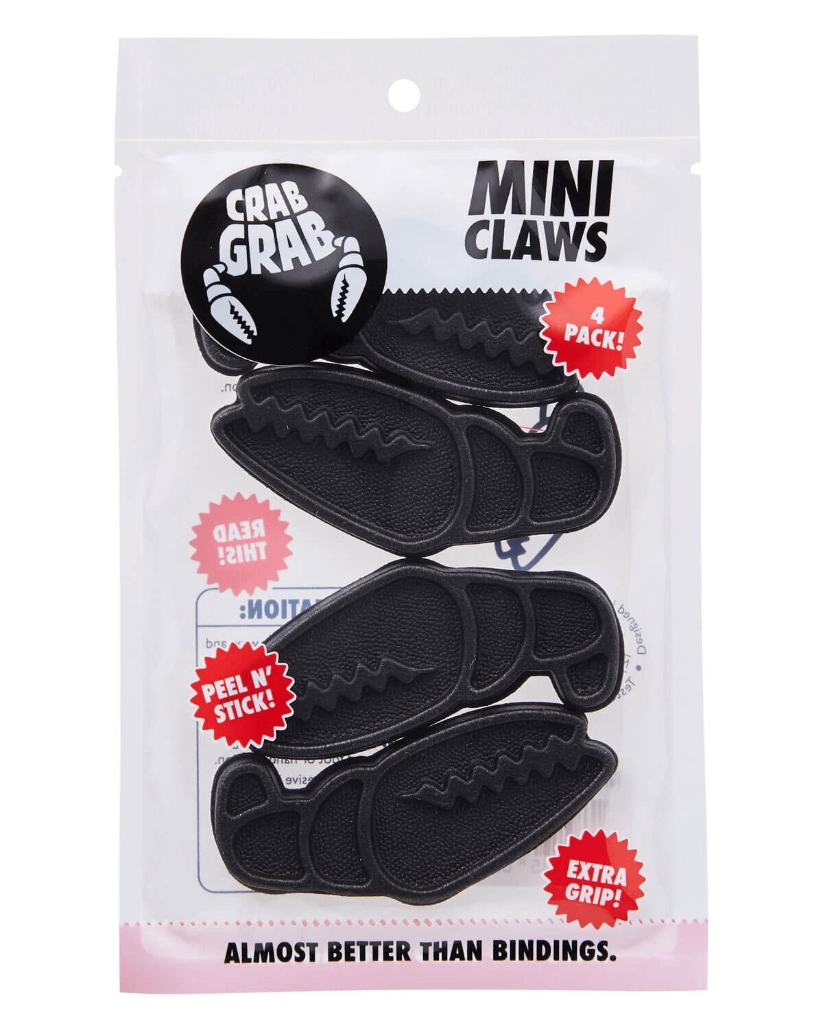 Crab Grab - Mini Claws stomp pad foam traction in packaging - Black.