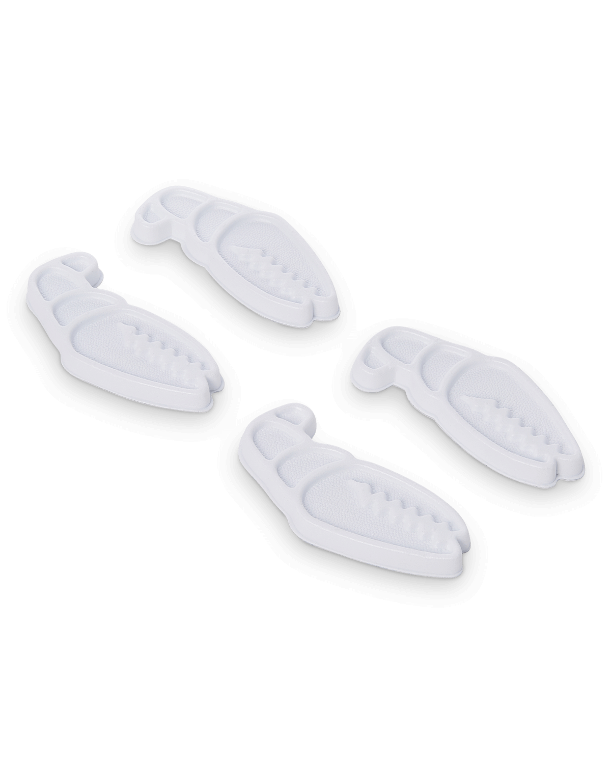 Crab Grab - Mini Claws stomp pad foam traction angle view - White.
