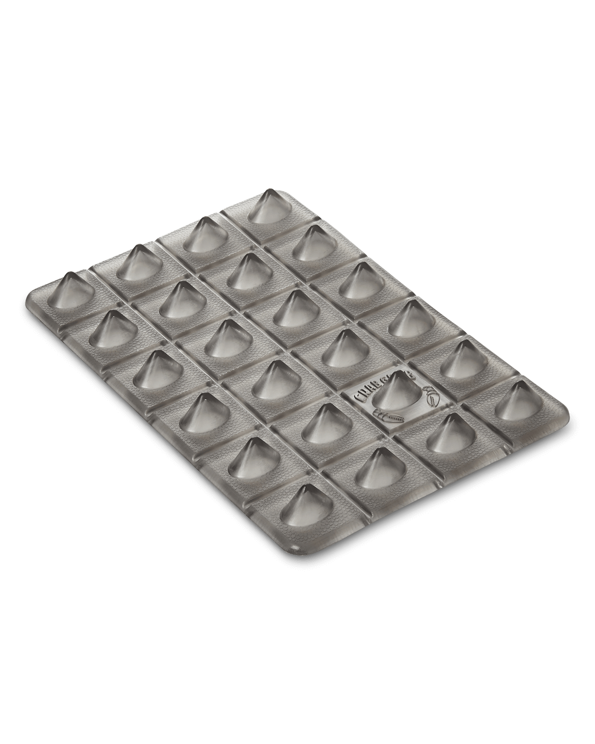 Crab Grab - Shark Teeth stomp pad, angle view, Smoke.