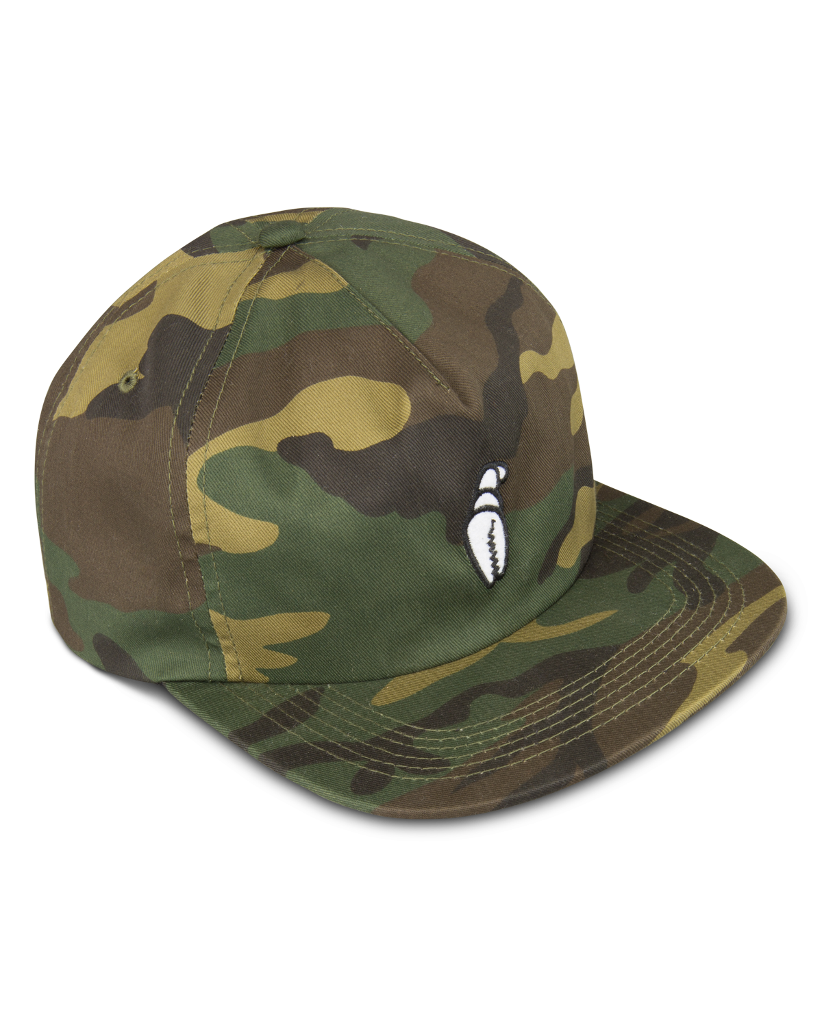 Crab Grab 5 panel hat claw cap in camouflage.