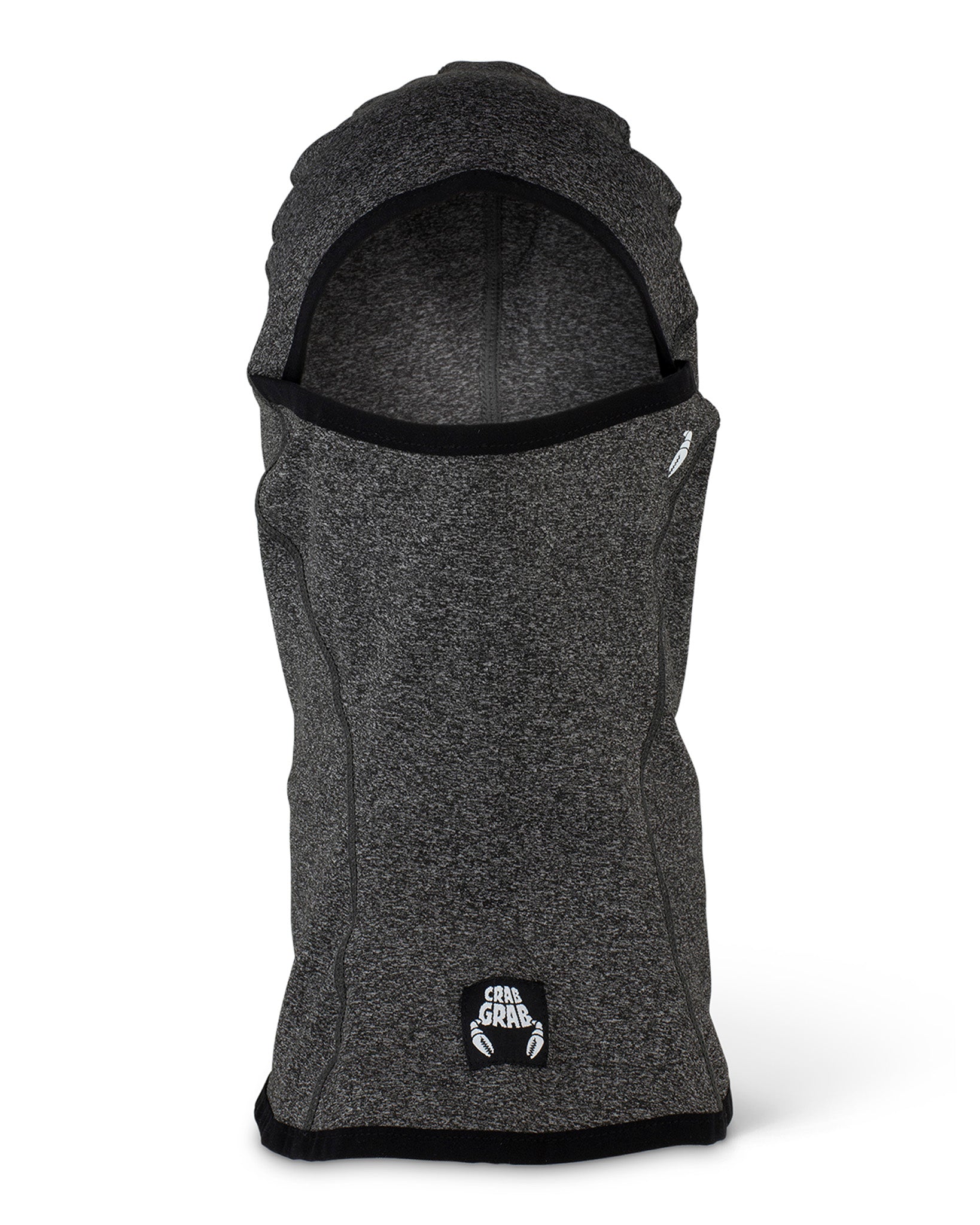 Crab Grab Clawva snowboard face mask balaclava in Space Dye Grey color way.