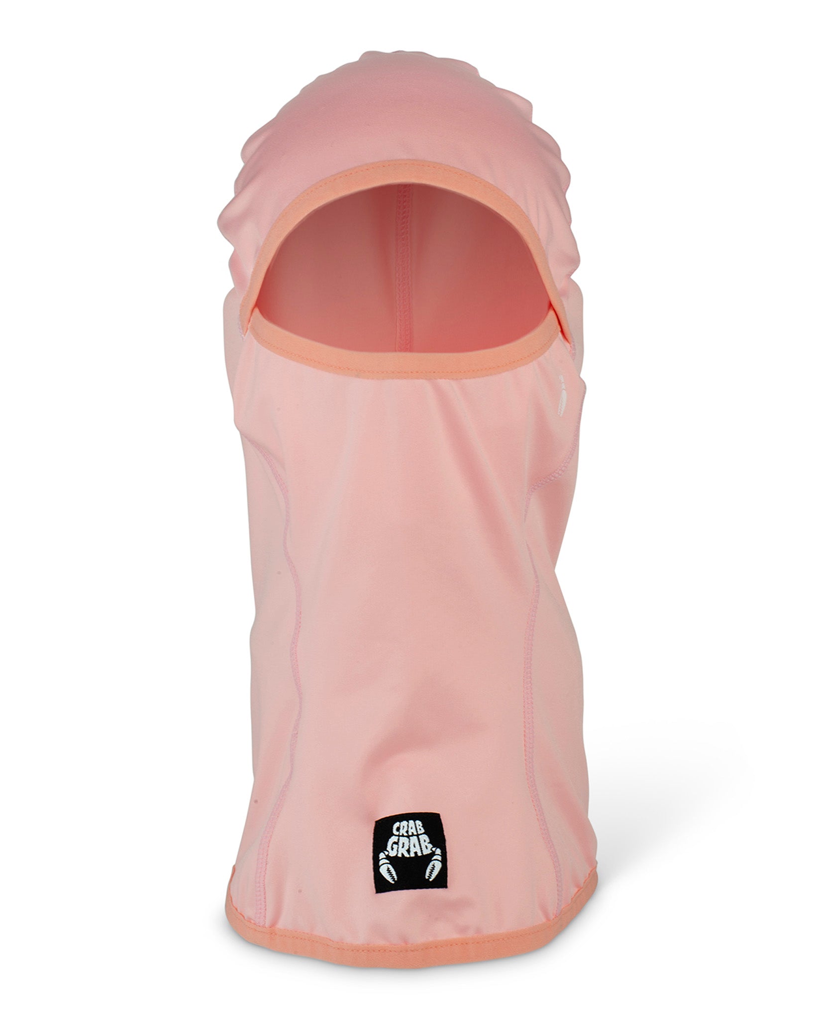 Crab Grab Clawva snowboard face mask balaclava in Soft Pink color way.