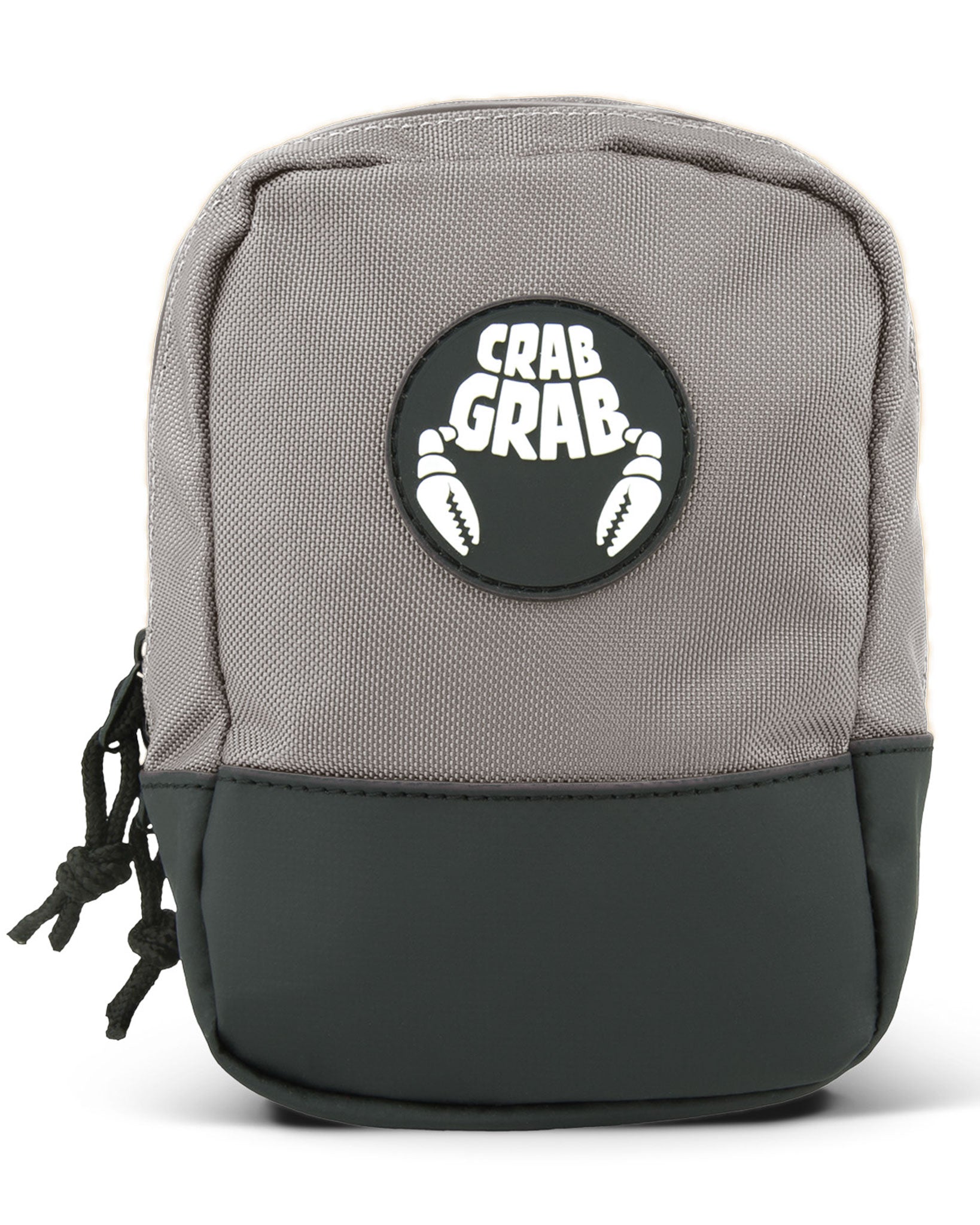 Crab Grab original size Binding Bag front view in Gray.