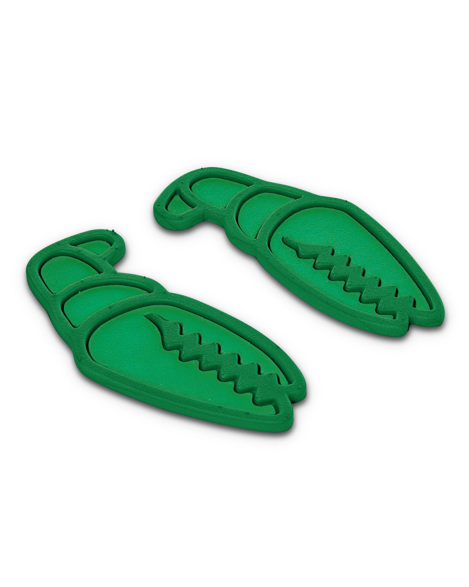 Crab Grab - Mega Claw stomp pad foam traction angle view - Double Green.