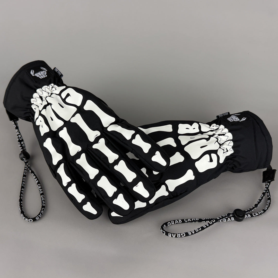 Crab Grab Bones Five 
Skeleton Gloves as seen at the Olympics.