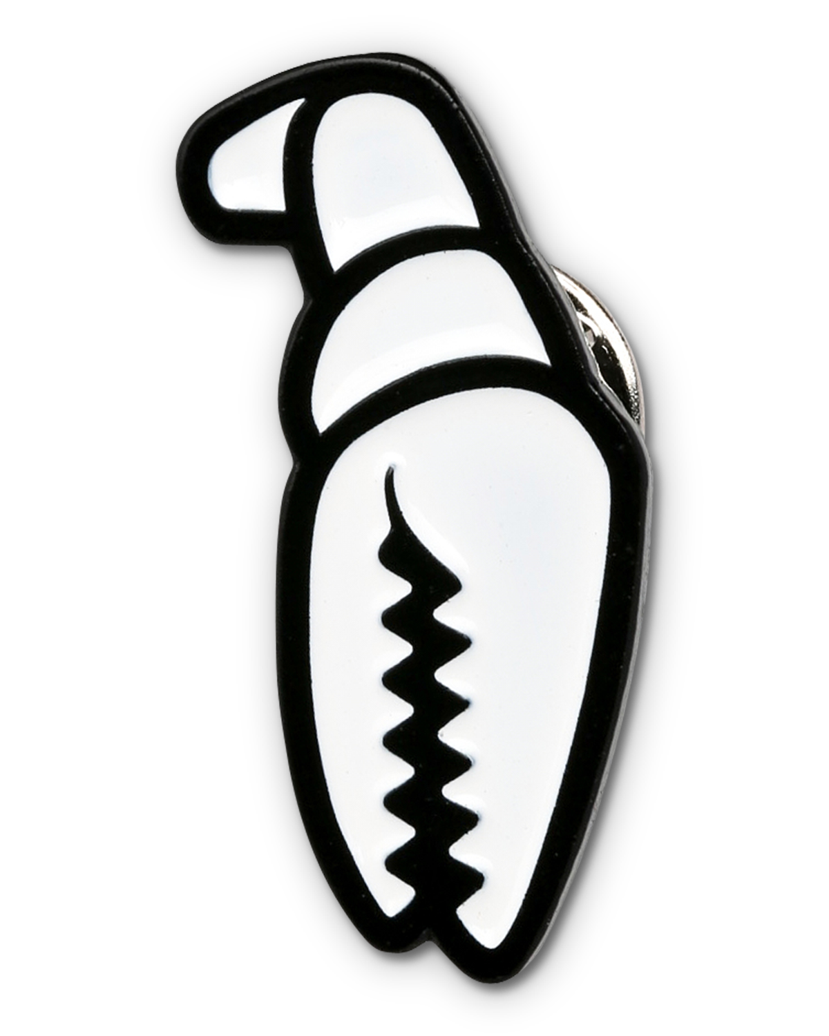 Crab Grab snowboard Pin - Claw Pin in White color way