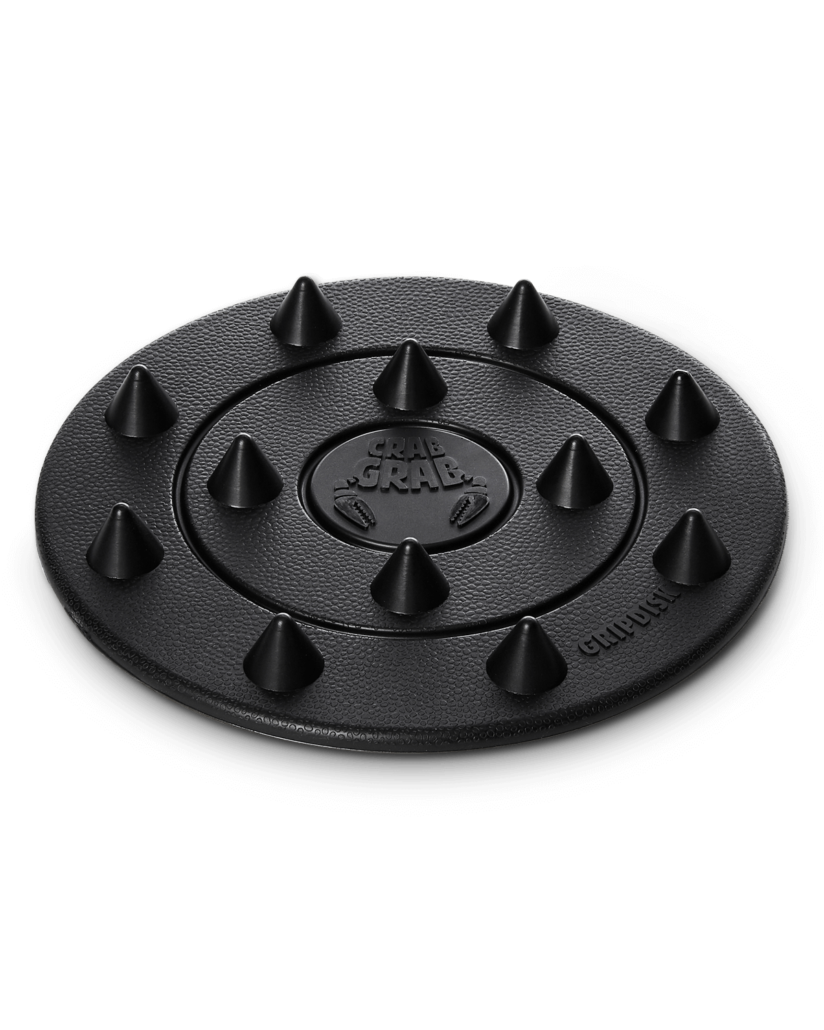 Crab Grab - Grip Disk™ stomp pad in packaging - Black.