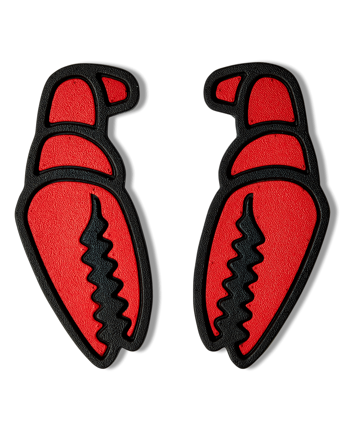 Crab Grab - Mega Claw stomp pad foam traction top view - Black and Red.