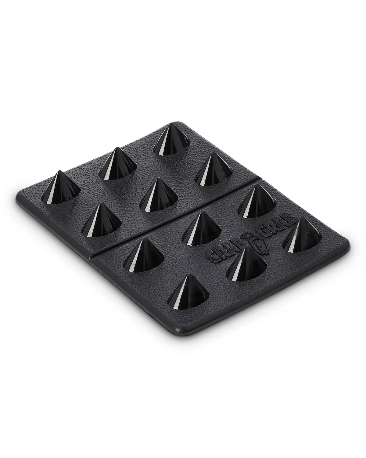 Crab Grab - Mini Shark Teeth stomp pad angle view, Smoke color.