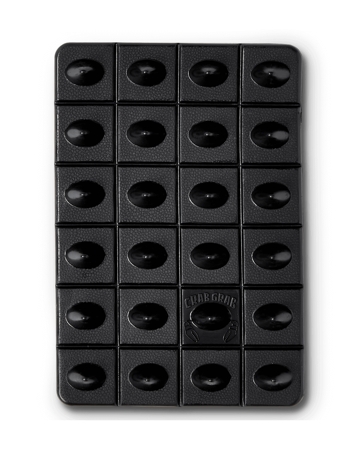 Crab Grab - Shark Teeth stomp pad, top view, Black.