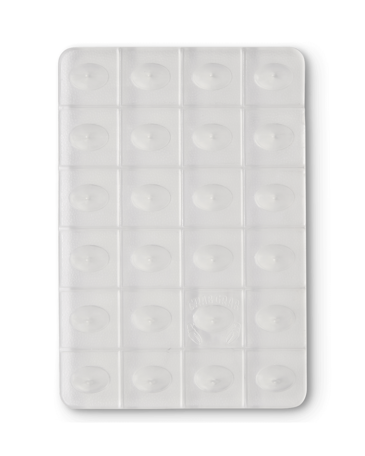 Crab Grab - Shark Teeth stomp pad, top view, Clear.