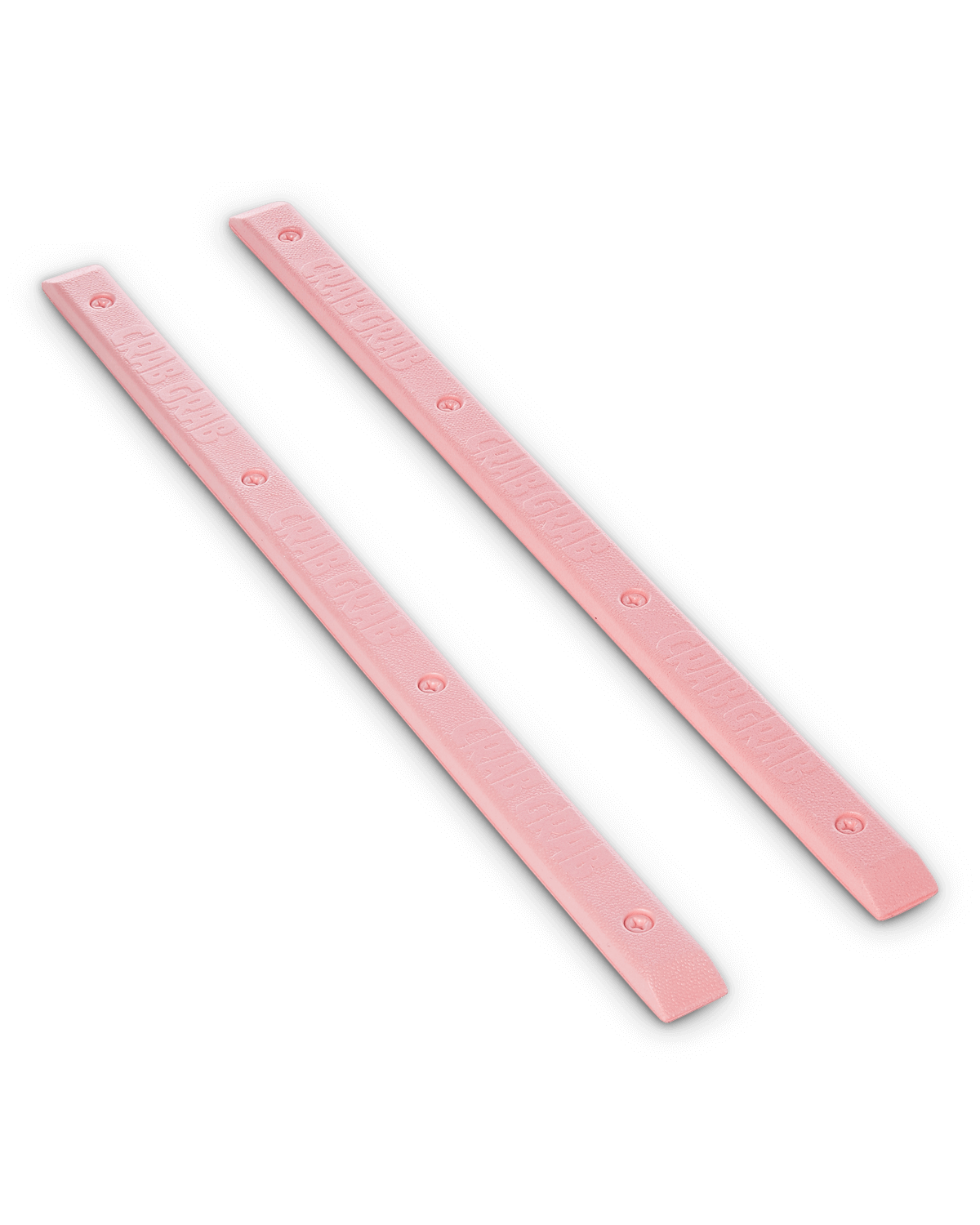 Crab Grab - Skate Rails snowboard grab traction, angle view, Bubblegum pink.