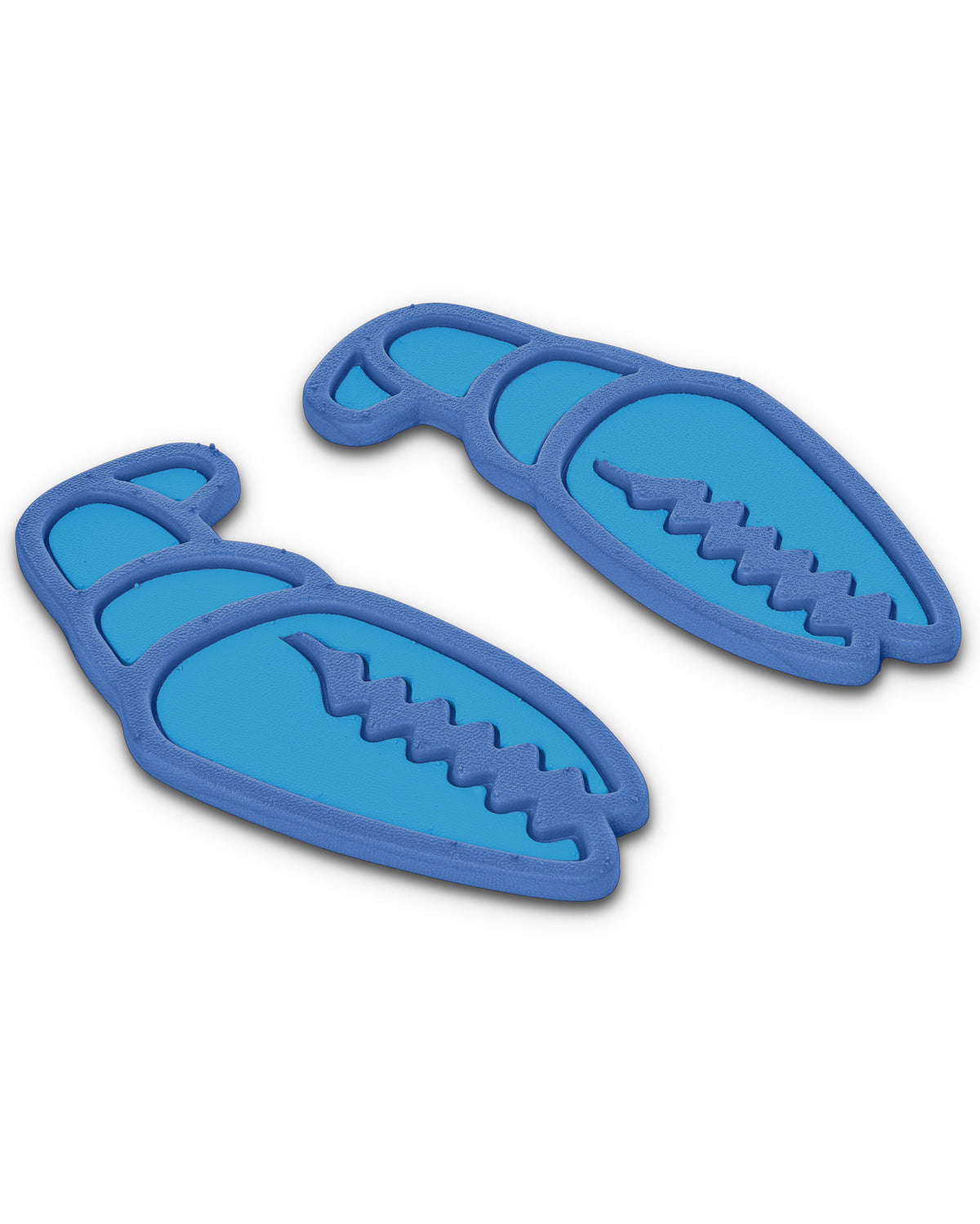 Crab Grab - Mega Claw stomp pad foam traction angle view - Double Blue.